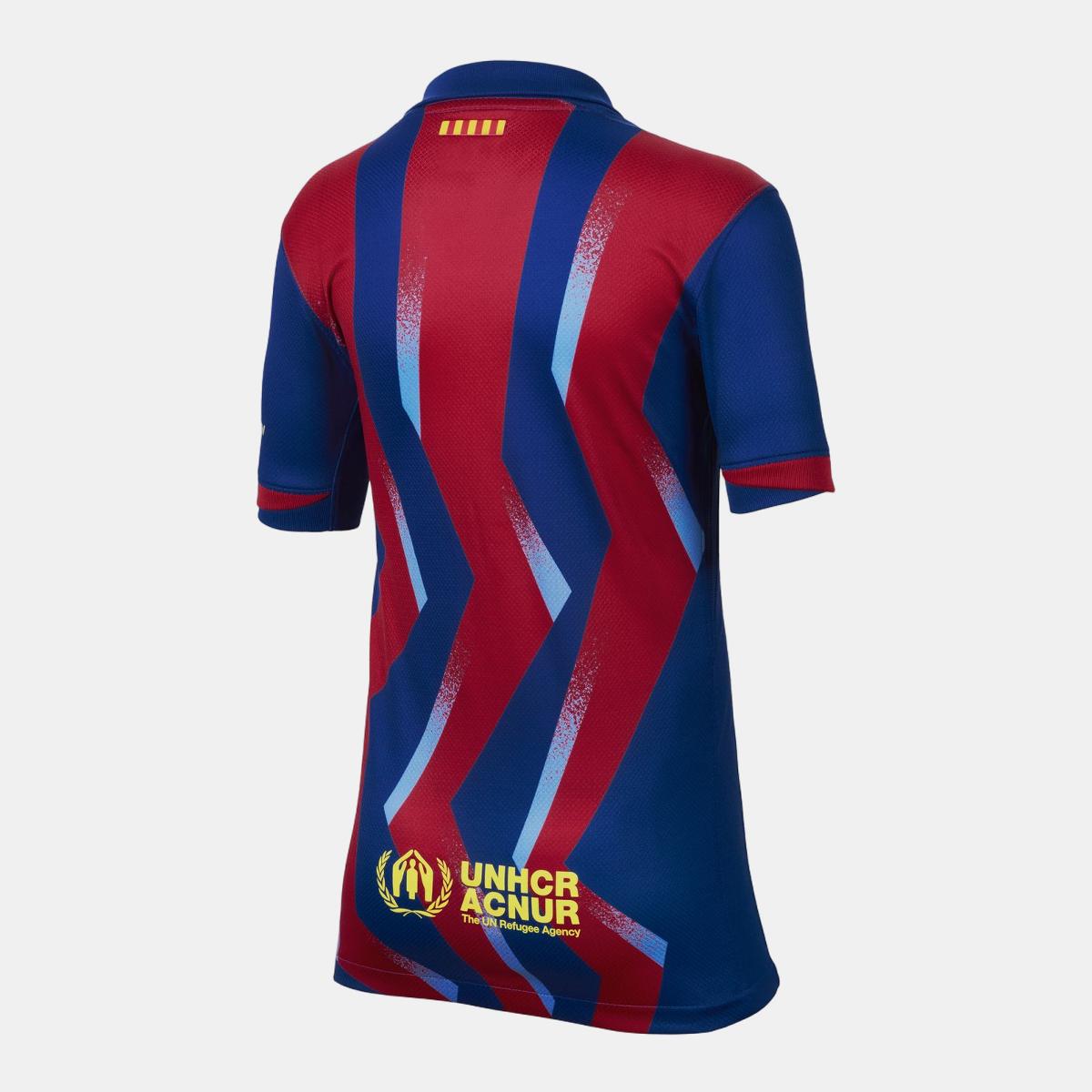 T-shirt de Criança FC Barcelona 2025-2026 Dri-Fit Stadium SE Azul / Amarelo-2