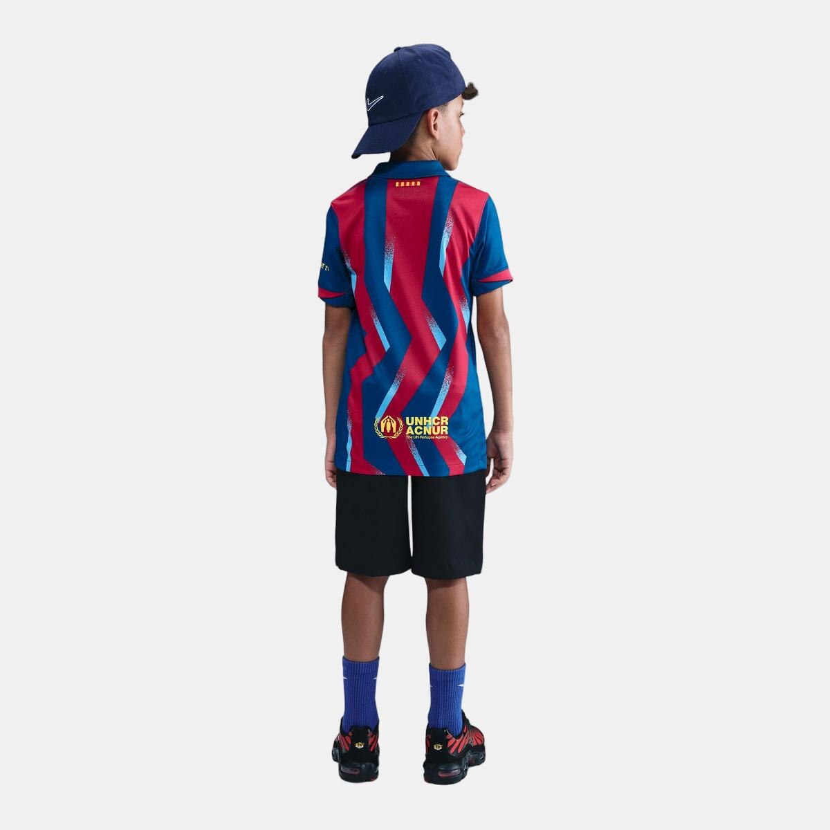 T-shirt de Criança FC Barcelona 2025-2026 Dri-Fit Stadium SE Azul / Amarelo-3