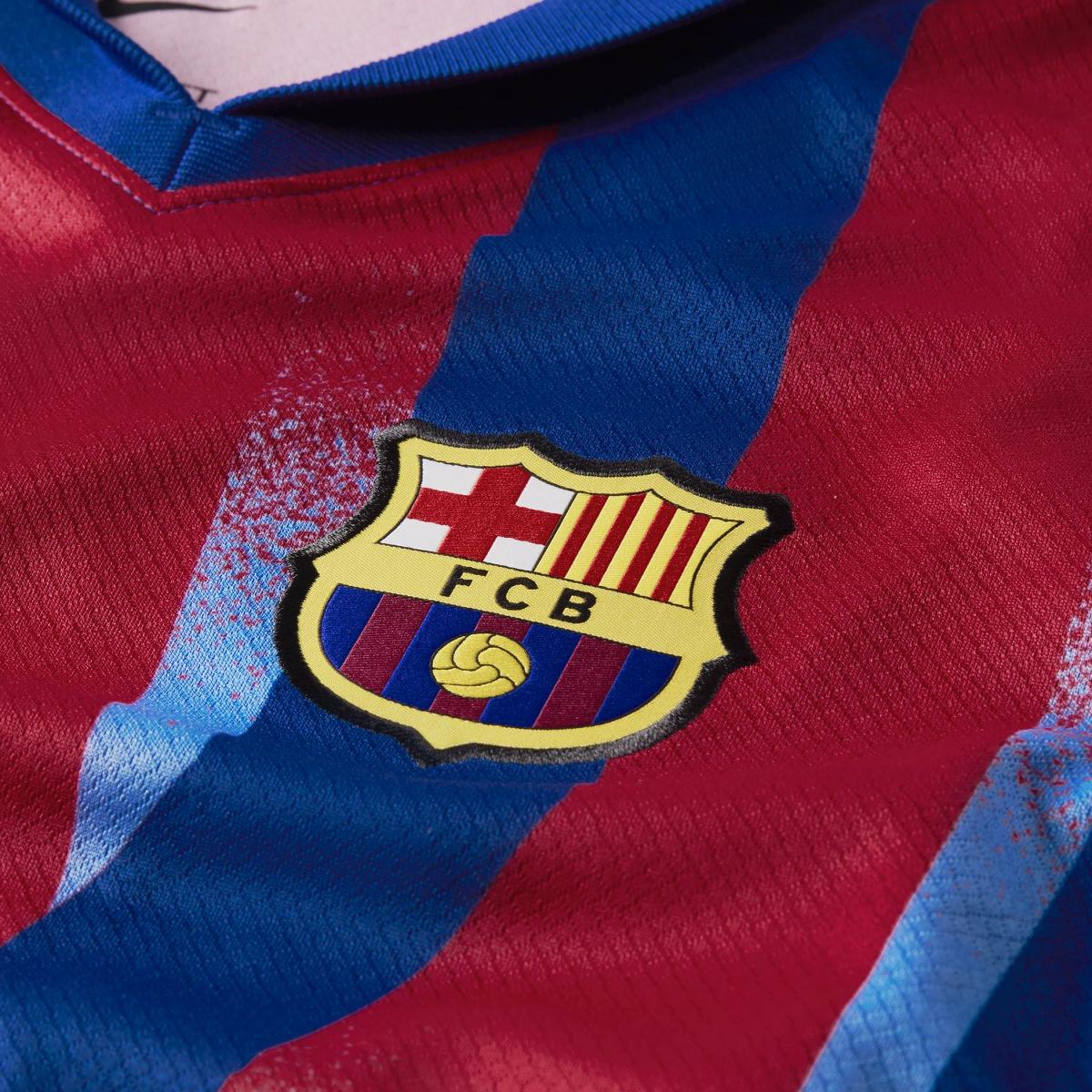 T-shirt de Criança FC Barcelona 2025-2026 Dri-Fit Stadium SE Azul / Amarelo-6