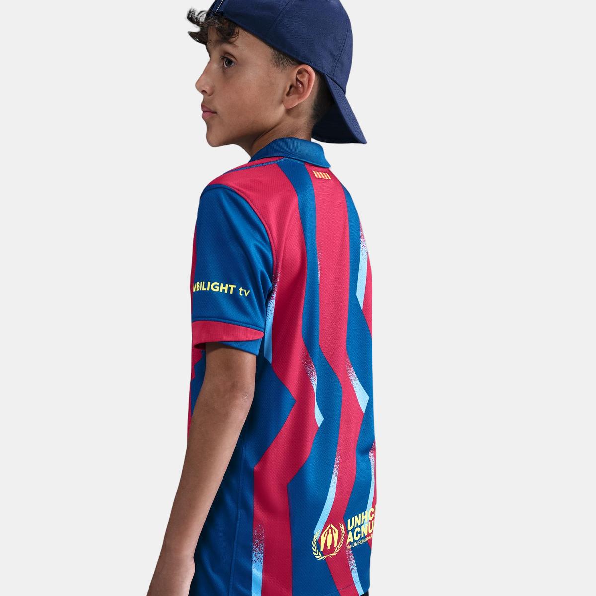 T-shirt de Criança FC Barcelona 2025-2026 Dri-Fit Stadium SE Azul / Amarelo-7