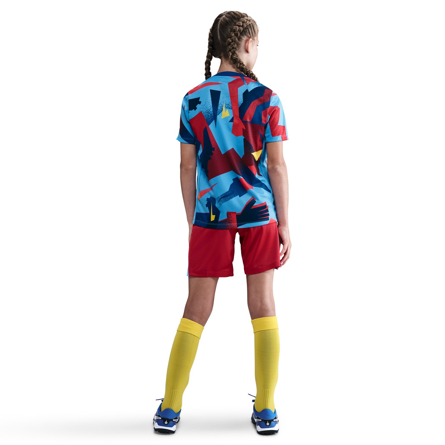 T-shirt de Criança FC Barcelona 2025-2026 Academy Pro SE Azul / Amarelo-2