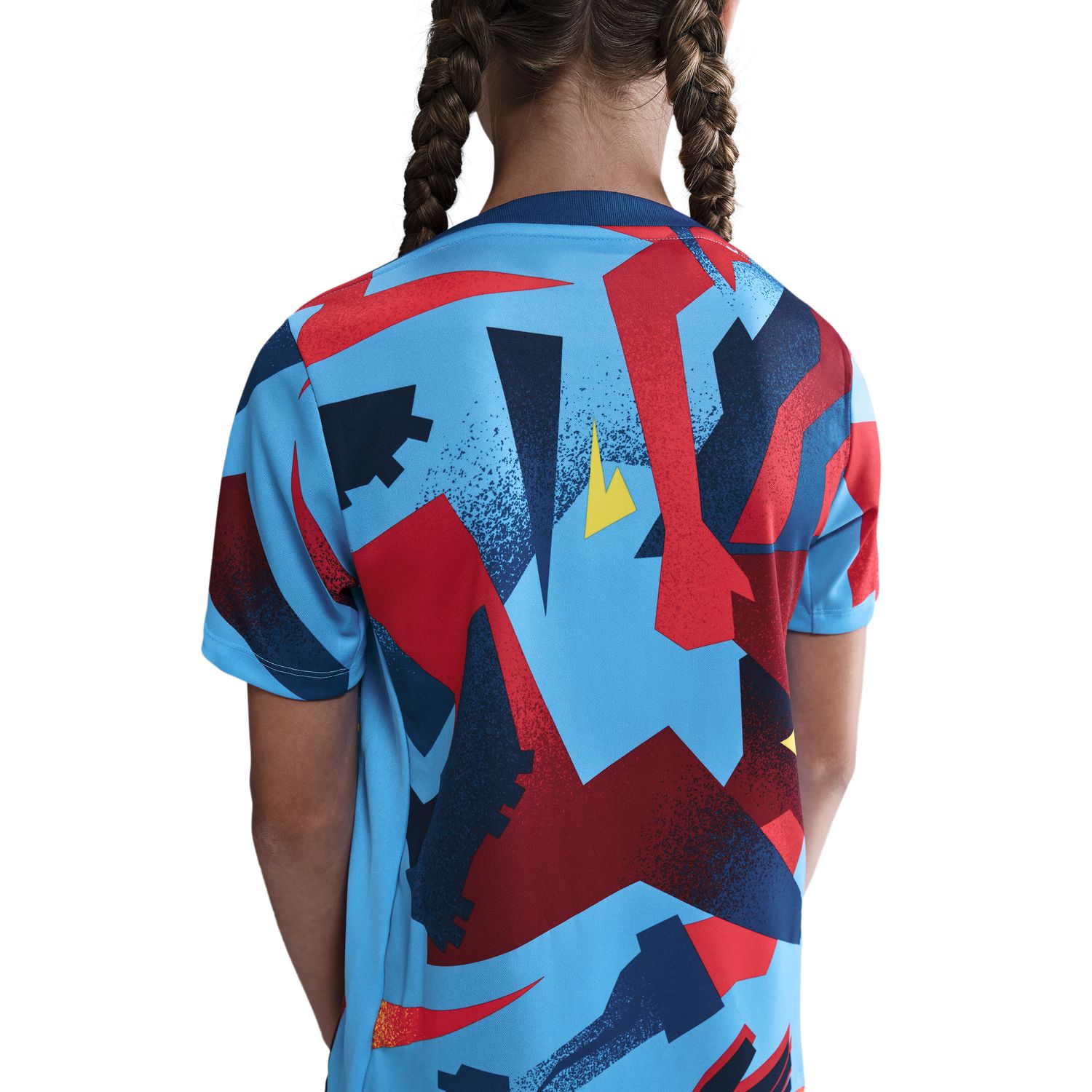 T-shirt de Criança FC Barcelona 2025-2026 Academy Pro SE Azul / Amarelo-4