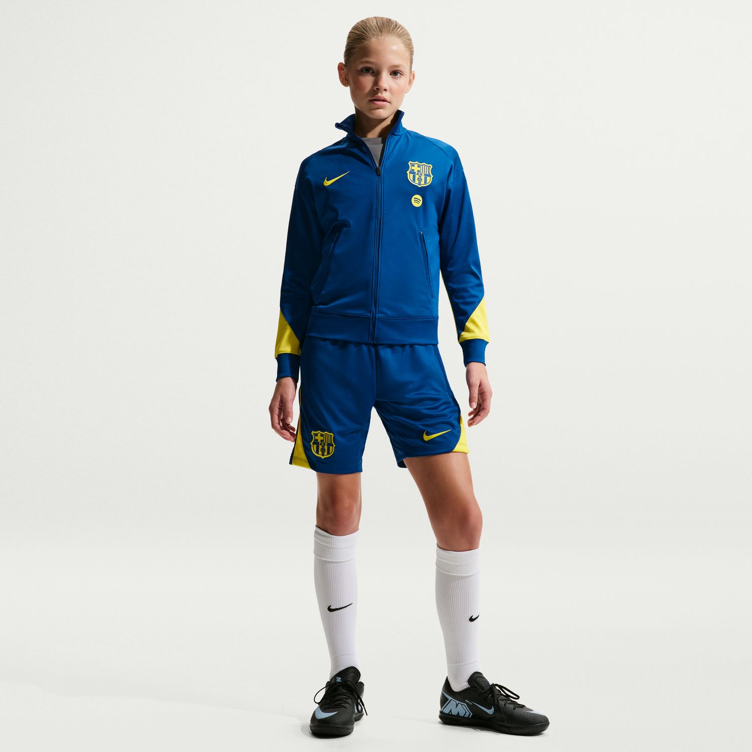 Calções de Criança FC Barcelona 2025-2026 Strike SE Azul-3