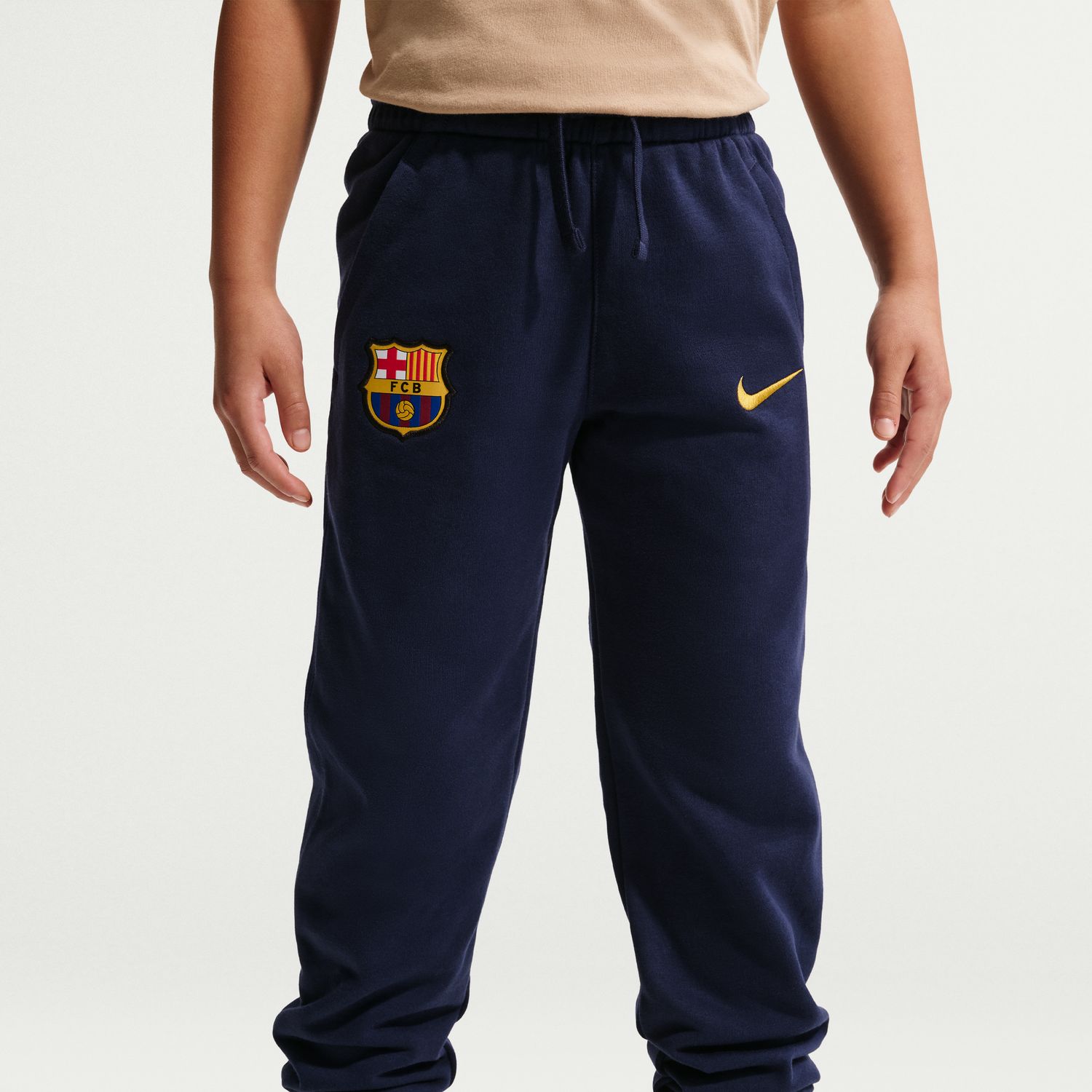 Calças de Criança FC Barcelona 2026-2027 Stadium Club Azul-escuro-3