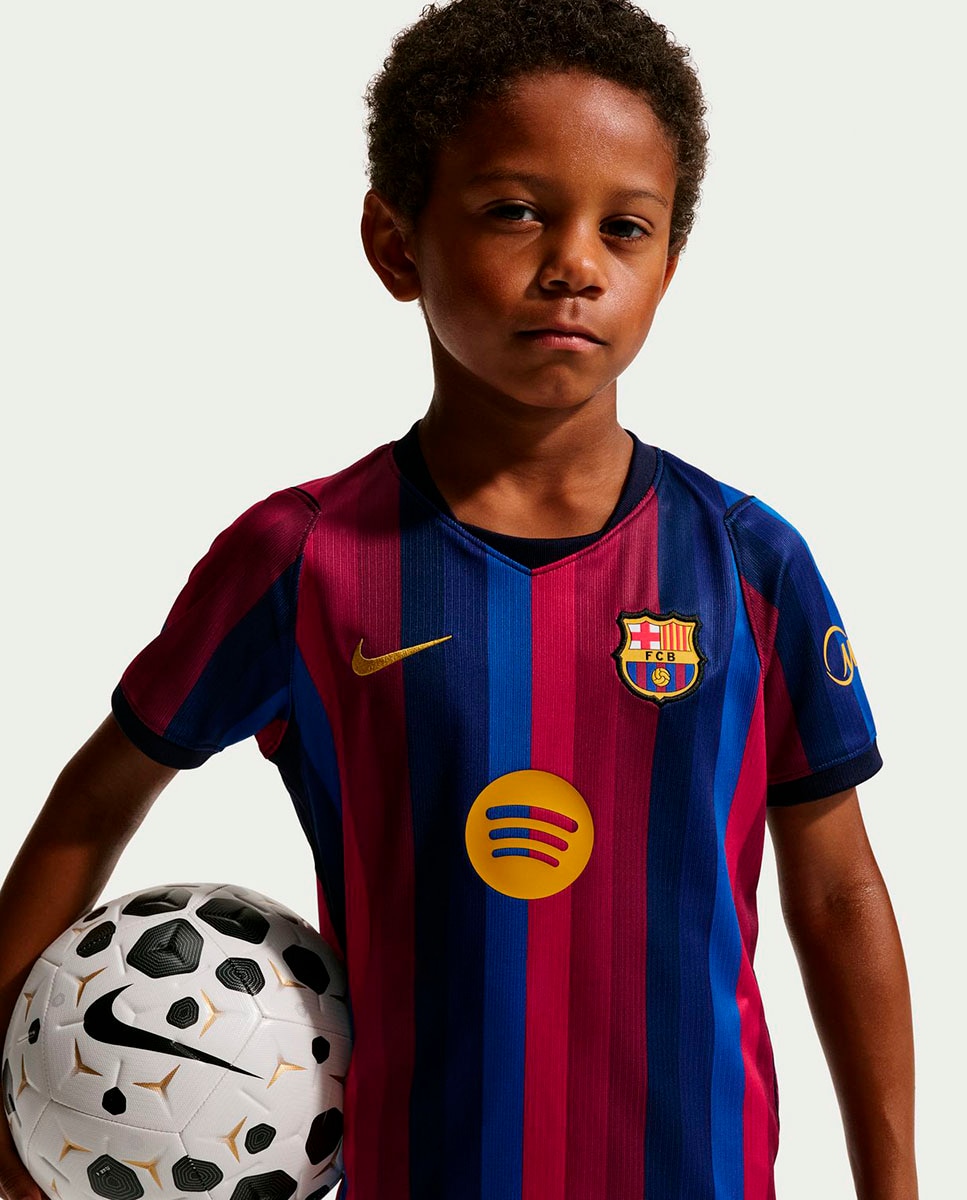 Conjunto de Criança FC Barcelona 2026-2027 Stadium Dri-FIT Stadium Vermelho-3