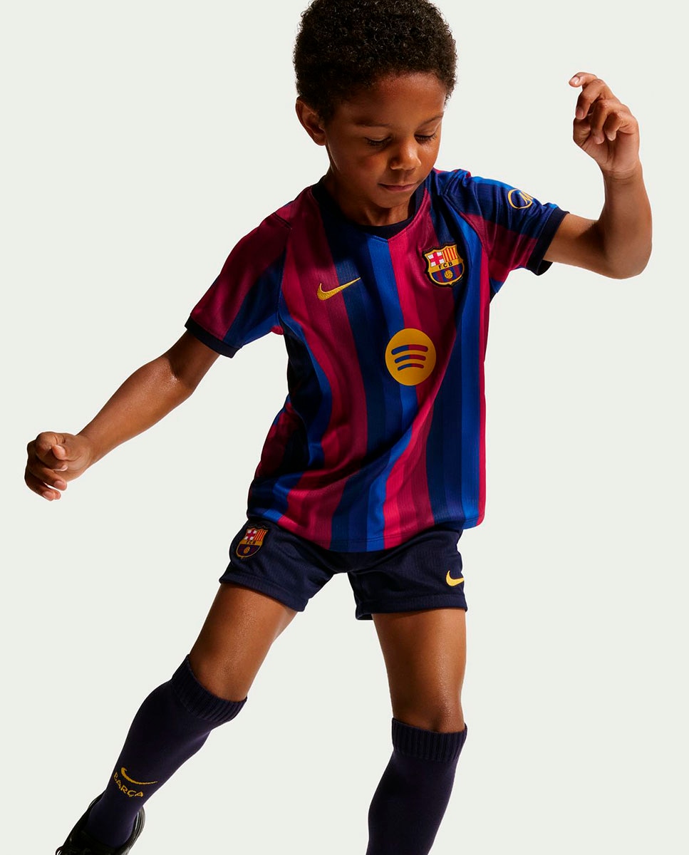 Conjunto de Criança FC Barcelona 2026-2027 Stadium Dri-FIT Stadium Vermelho-9