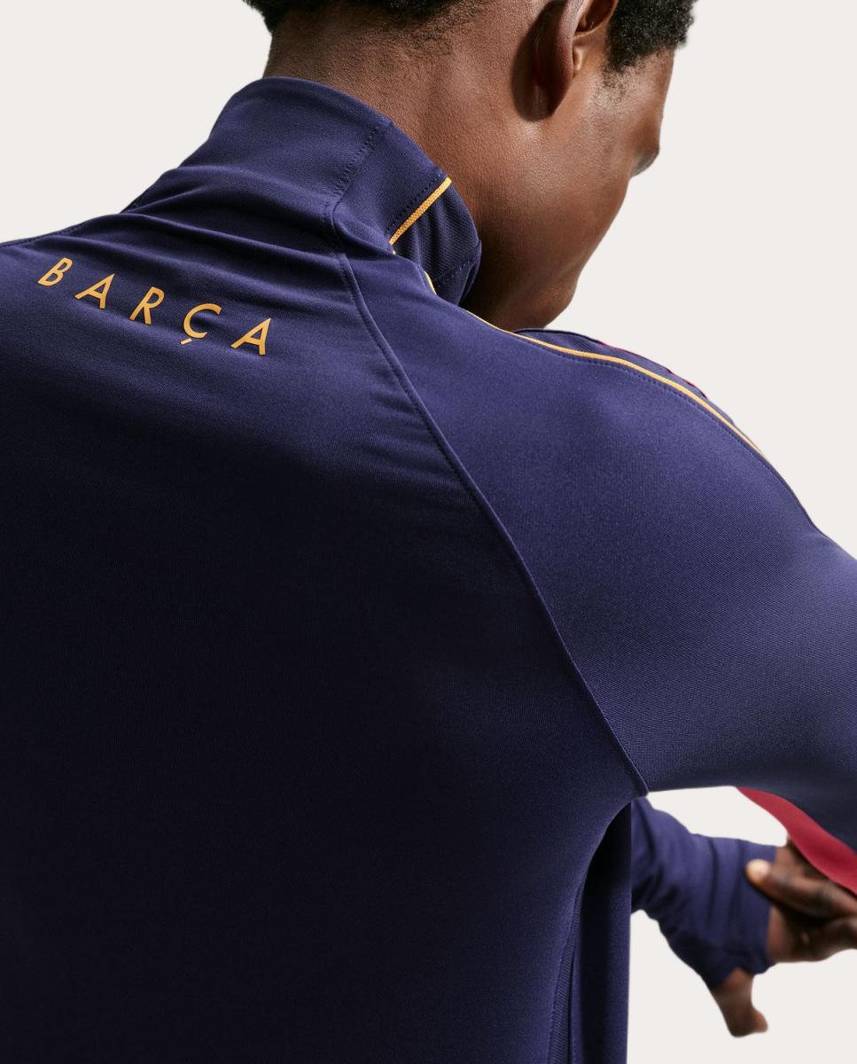 T-shirt de Homem FC Barcelona 2026-2027 Stadium Dri-FIT Strike Drill Top Azul-escuro-2