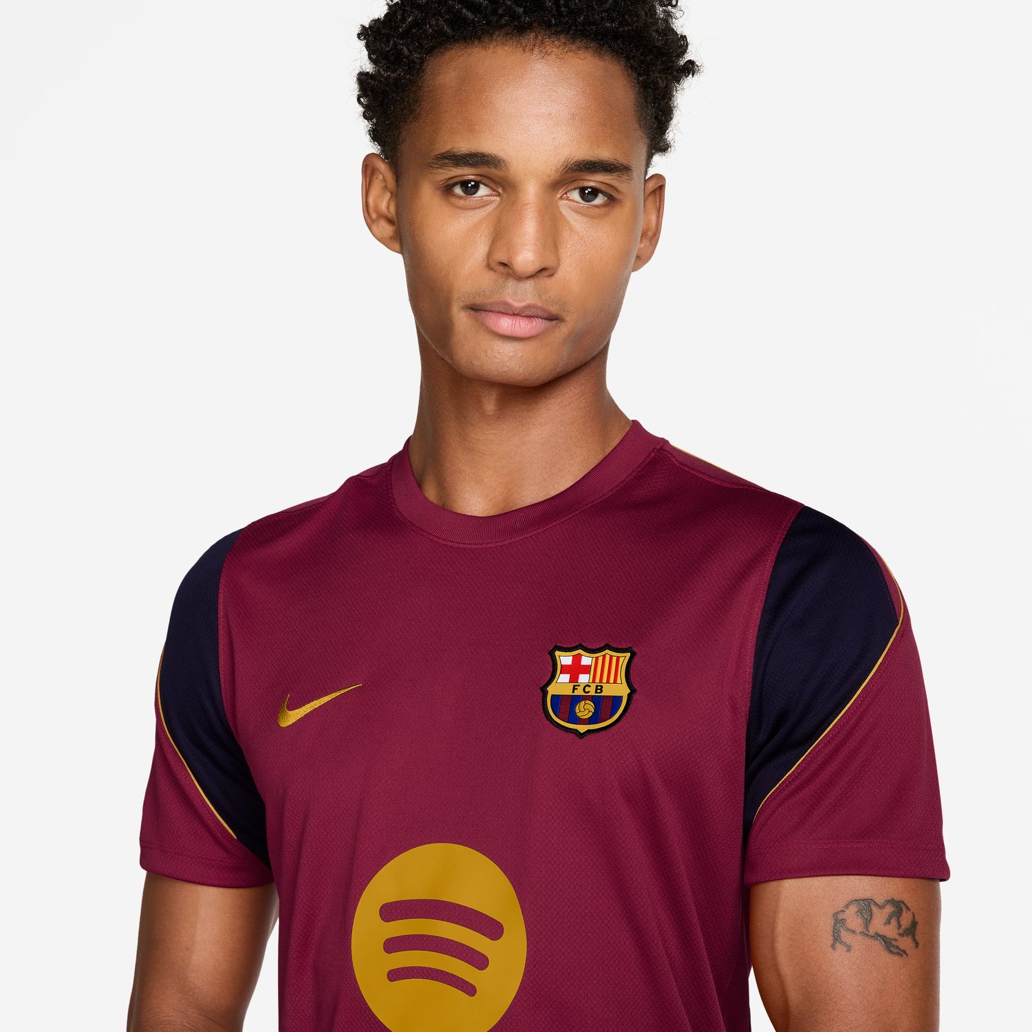 T-shirt de Homem FC Barcelona 2026-2027 Stadium Dri-FIT Strike Vermelho-3