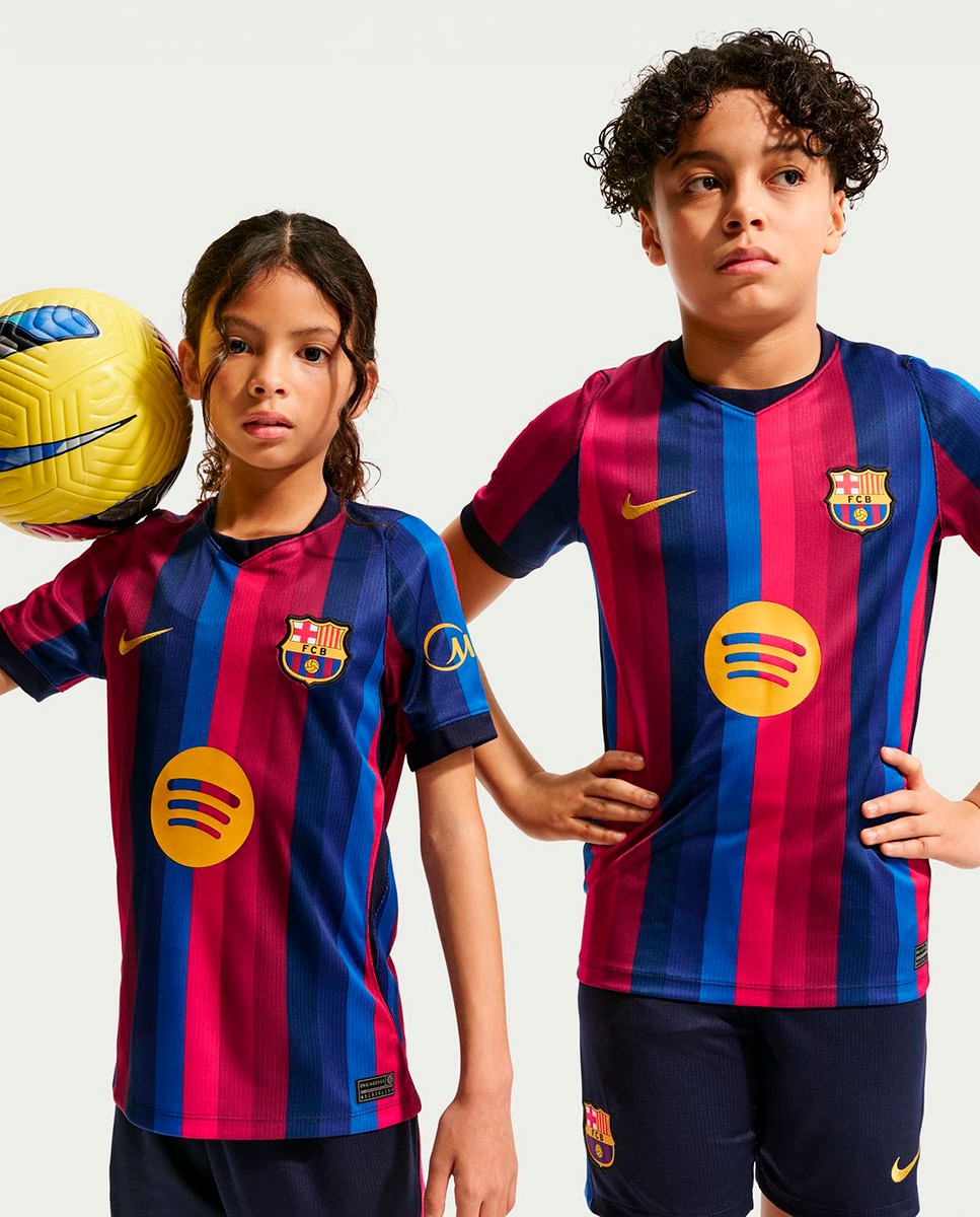 Imagem 0 de T-shirt de Criança 1.º Equipamento FC Barcelona 2026-2027 Stadium Stadium