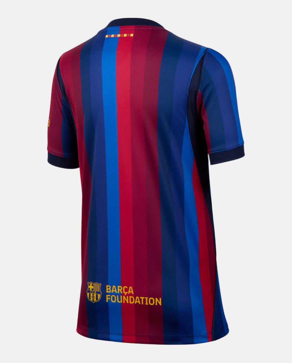 T-shirt de Criança 1.º Equipamento FC Barcelona 2026-2027 Stadium Stadium Azul / Grená-8