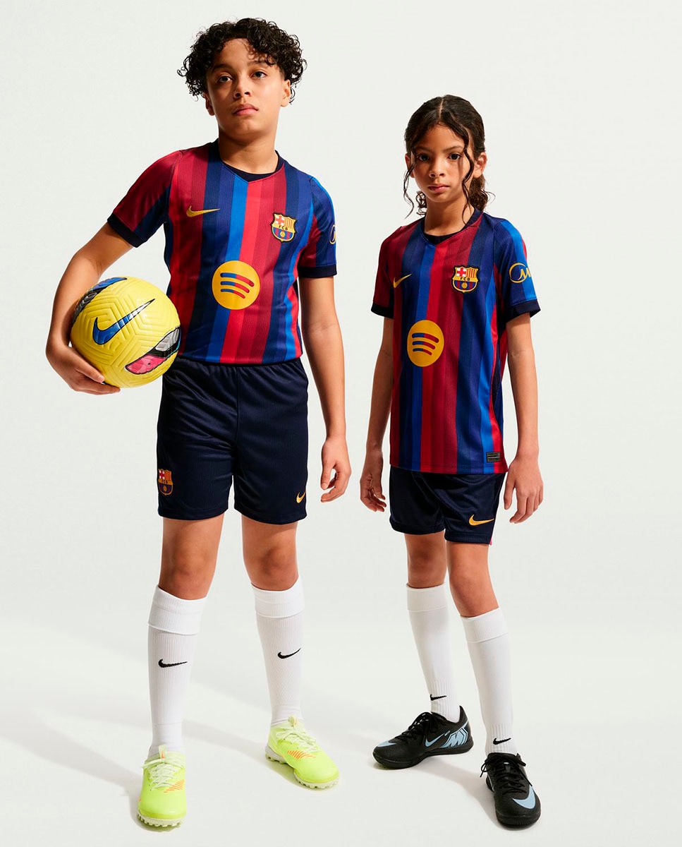 Imagem 0 de Calções de Criança 1.º Equipamento FC Barcelona 2026-2027 Stadium