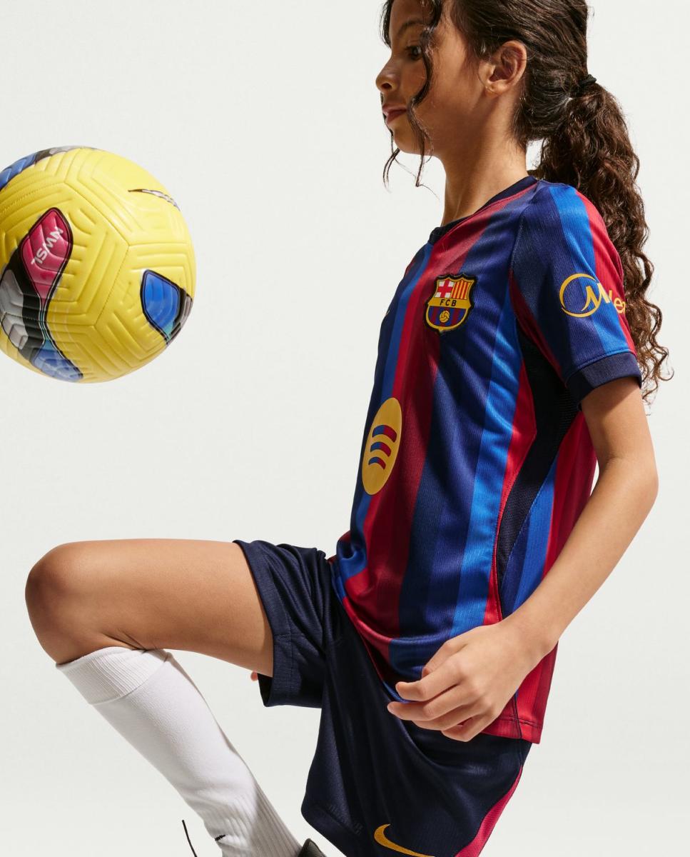 Calções de Criança 1.º Equipamento FC Barcelona 2026-2027 Stadium Azul-4