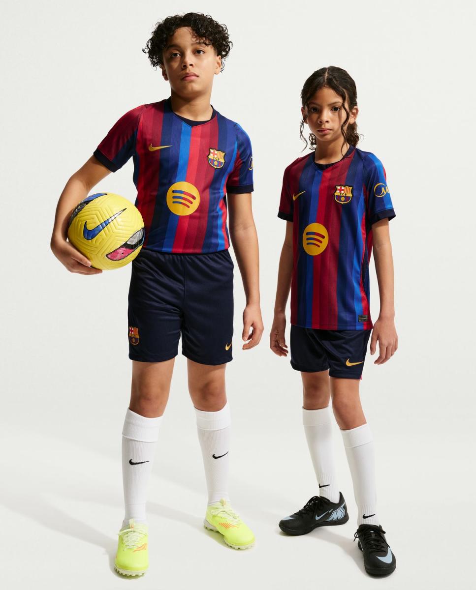 Calções de Criança 1.º Equipamento FC Barcelona 2026-2027 Stadium Azul-7