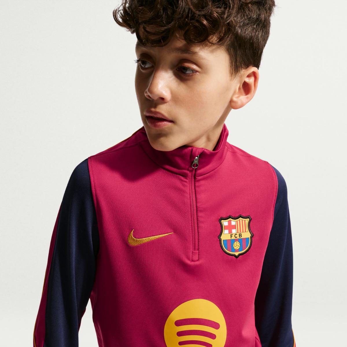 T-shirt de Criança FC Barcelona 2026-2027 Stadium Dri-FIT Strike Drill Top Vermelho-5