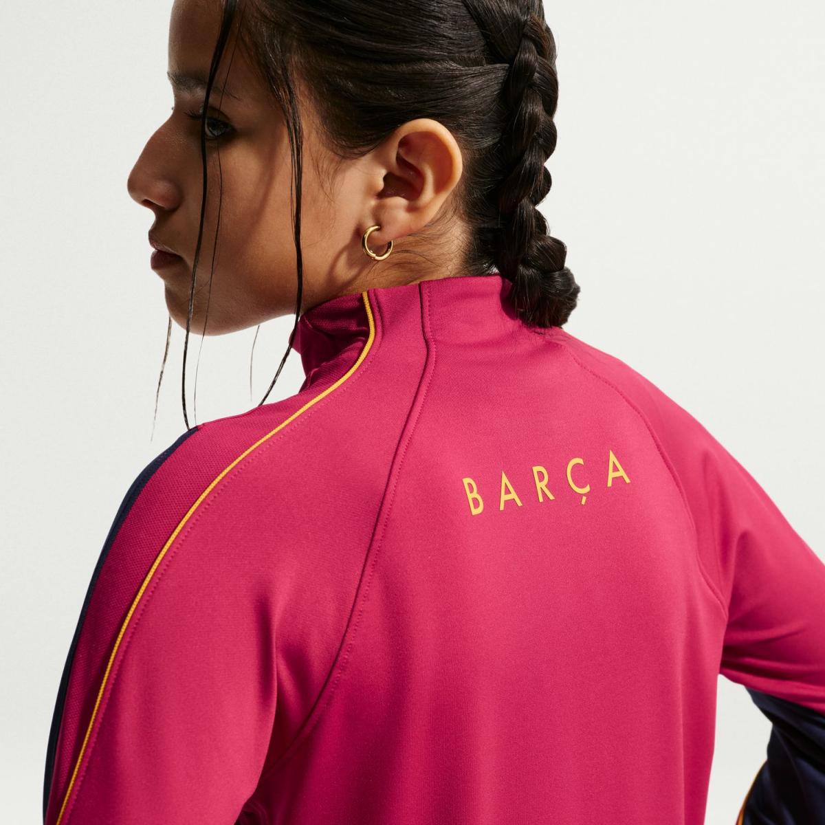 T-shirt de Criança FC Barcelona 2026-2027 Stadium Dri-FIT Strike Drill Top Vermelho-6