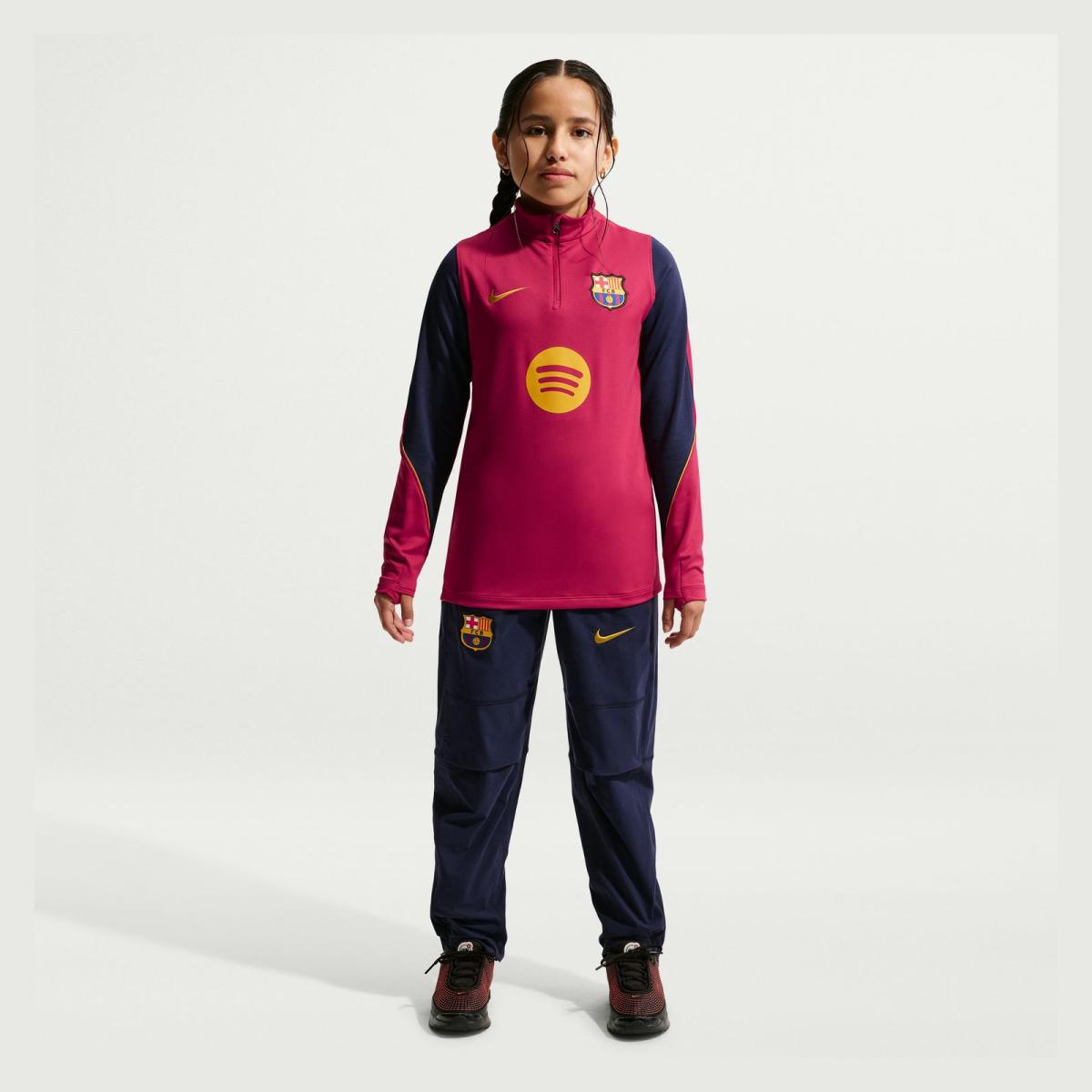 T-shirt de Criança FC Barcelona 2026-2027 Stadium Dri-FIT Strike Drill Top Vermelho-7