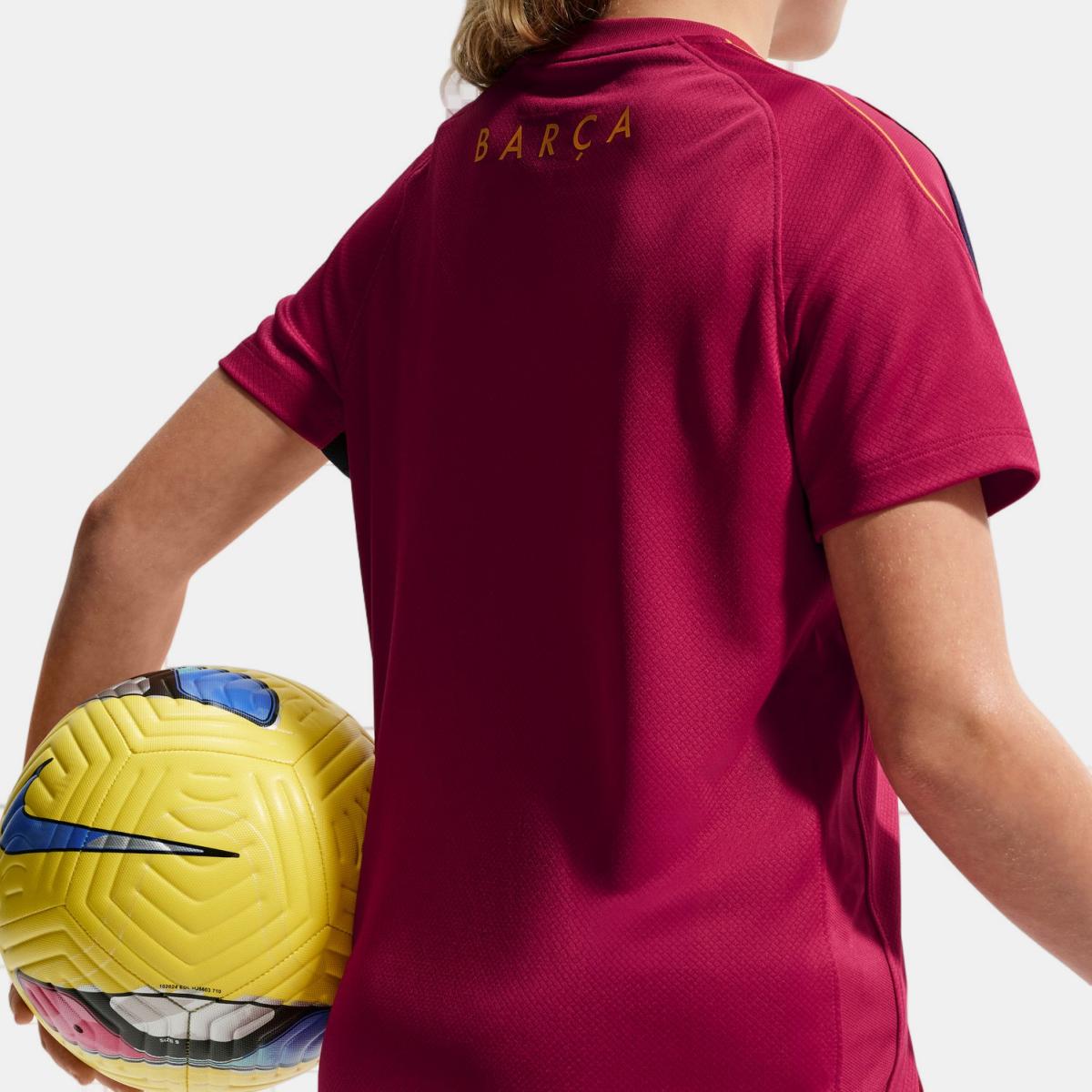 T-shirt de Criança FC Barcelona 2026-2027 Stadium Dri-FIT Strike Top Vermelho-2