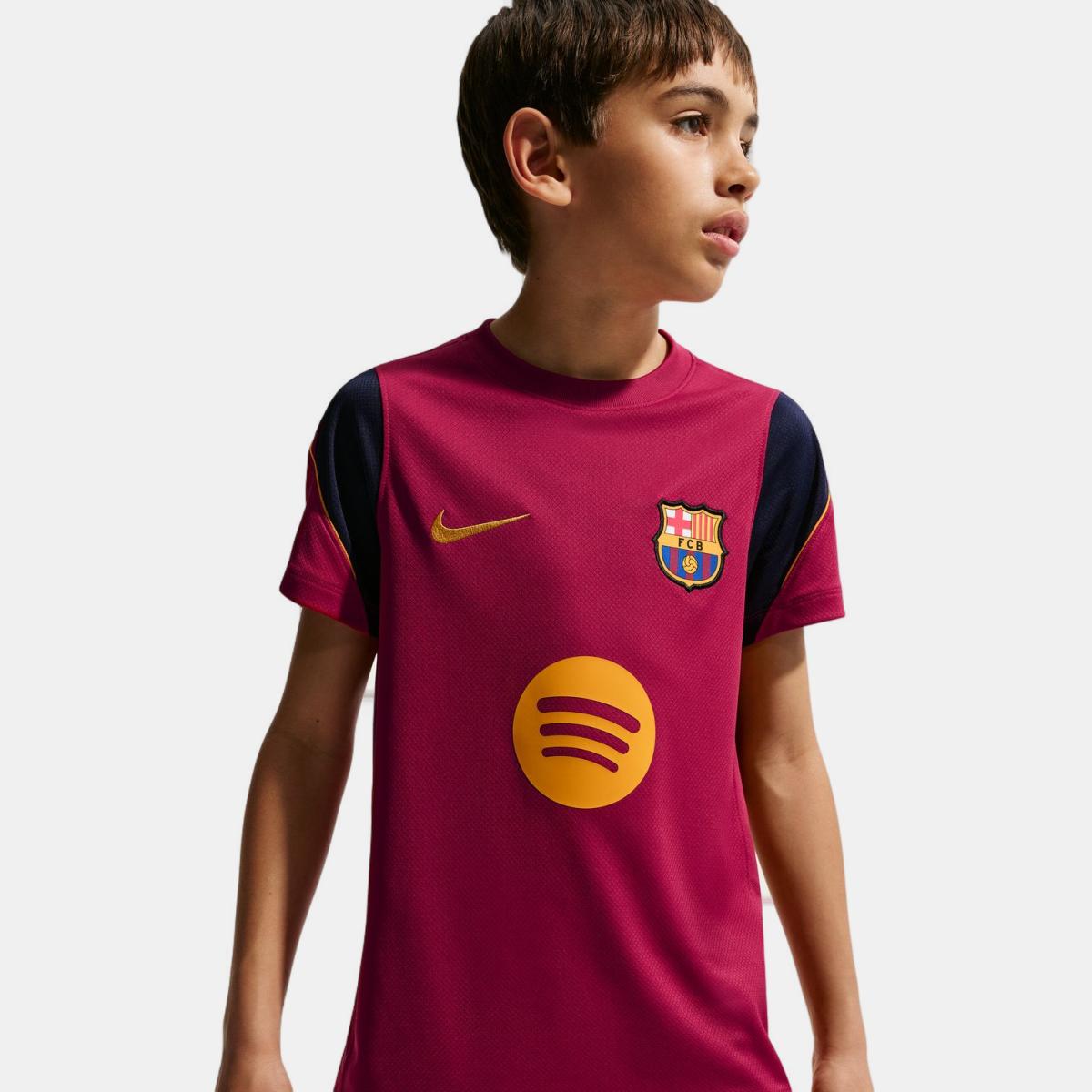 T-shirt de Criança FC Barcelona 2026-2027 Stadium Dri-FIT Strike Top Vermelho-4