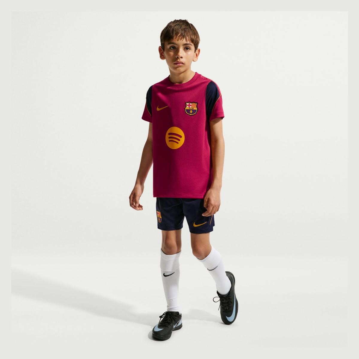 T-shirt de Criança FC Barcelona 2026-2027 Stadium Dri-FIT Strike Top Vermelho-5