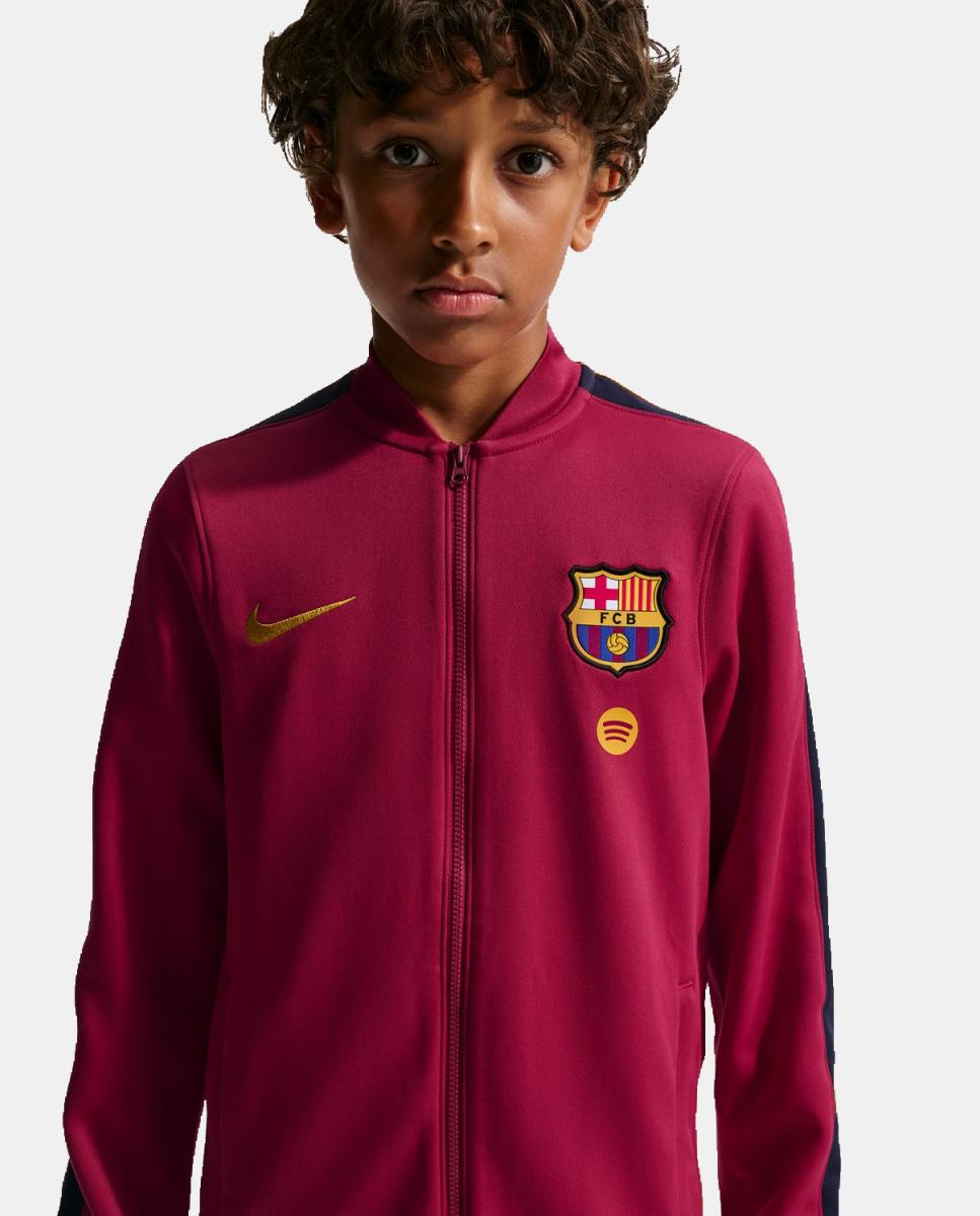Fato de Treino de Criança FC Barcelona 2026-2027 Stadium Dri-FIT Strike Vermelho-6
