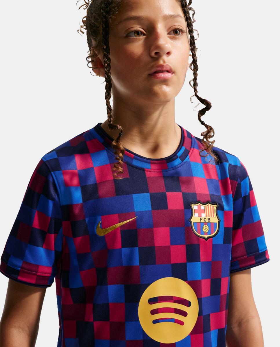 T-shirt de Criança FC Barcelona 2026-2027 Stadium Dri-FIT Top Vermelho-2