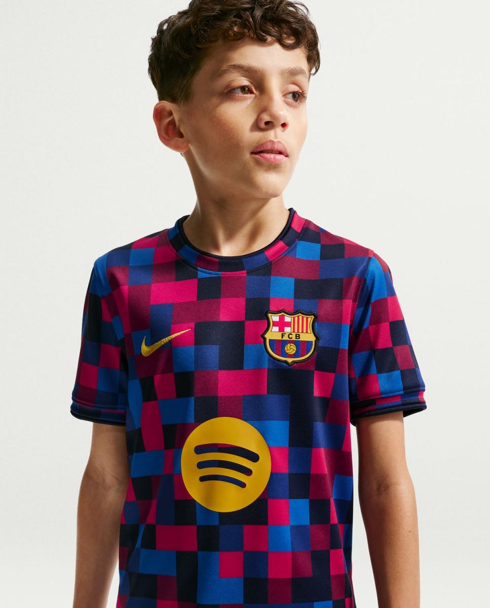 T-shirt de Criança FC Barcelona 2026-2027 Stadium Dri-FIT Top Vermelho-4