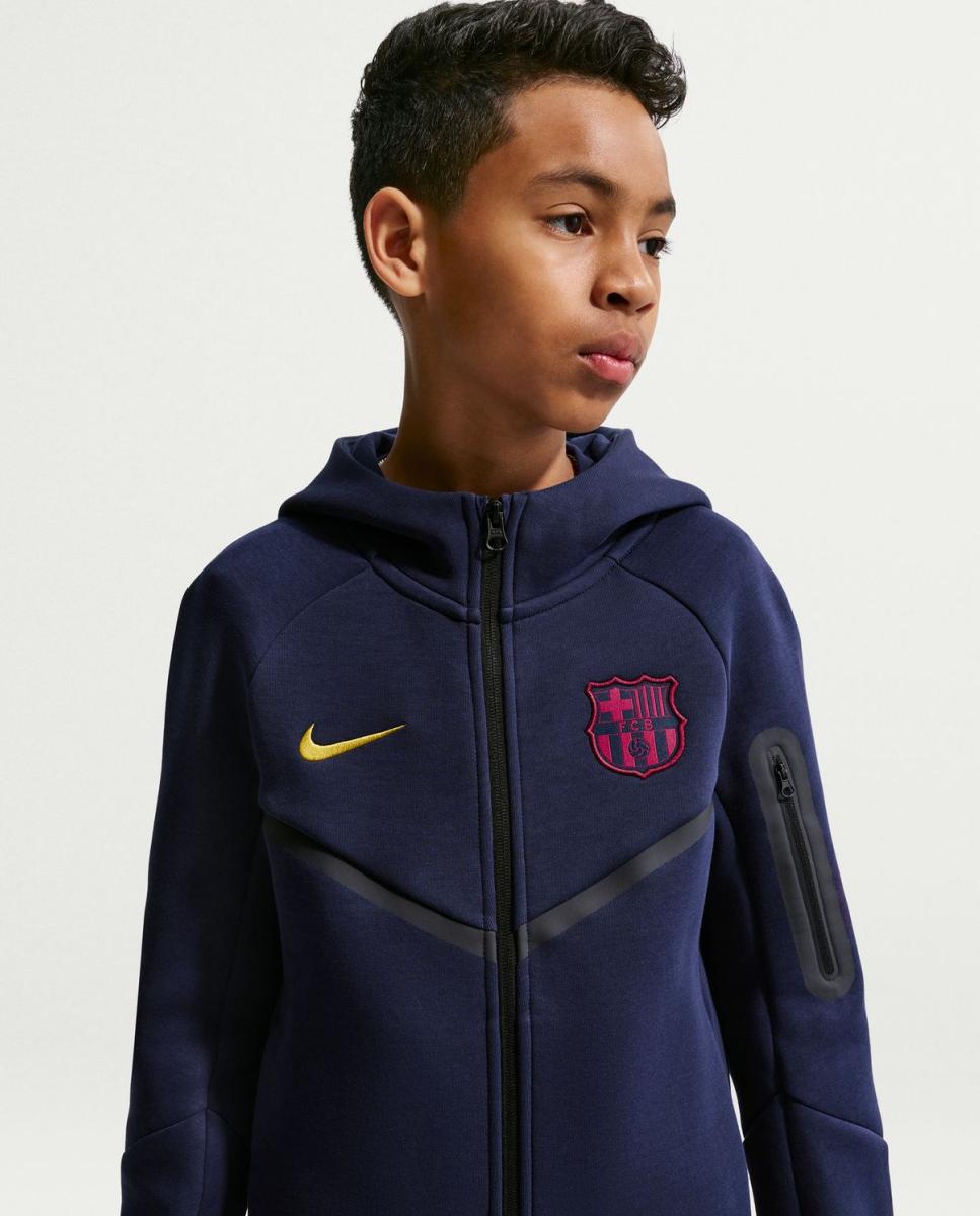 Sweatshirts de Criança Tech Fleece FC Barcelona 2026-2027 Azul-3