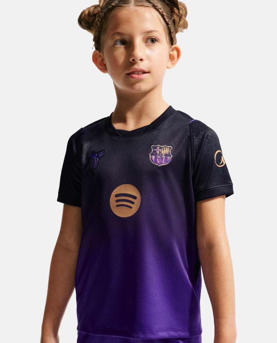 Conjunto de Criança 2.º Equipamento FC Barcelona 2026-2027 Roxo-4