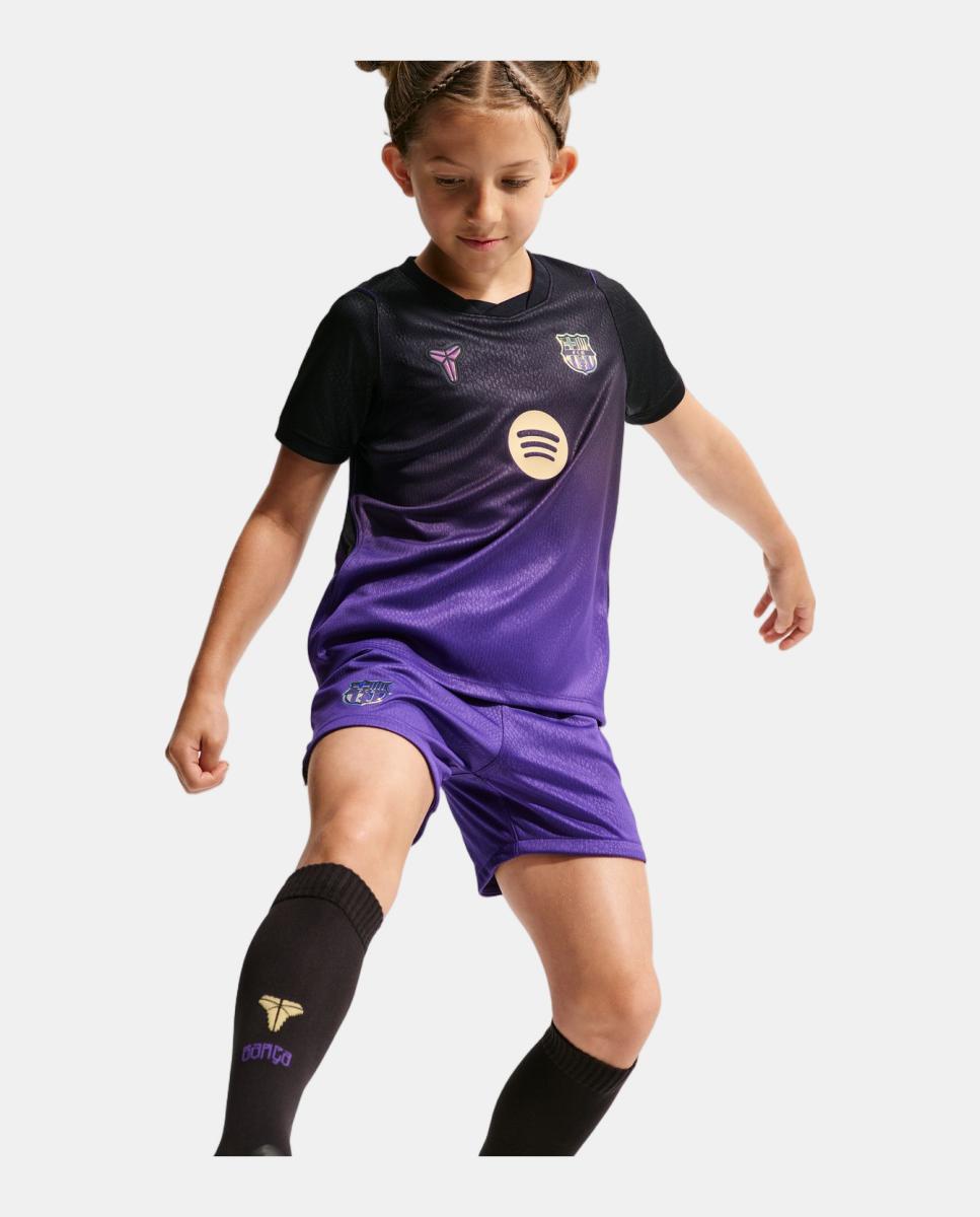 Conjunto de Criança 2.º Equipamento FC Barcelona 2026-2027 Roxo-6