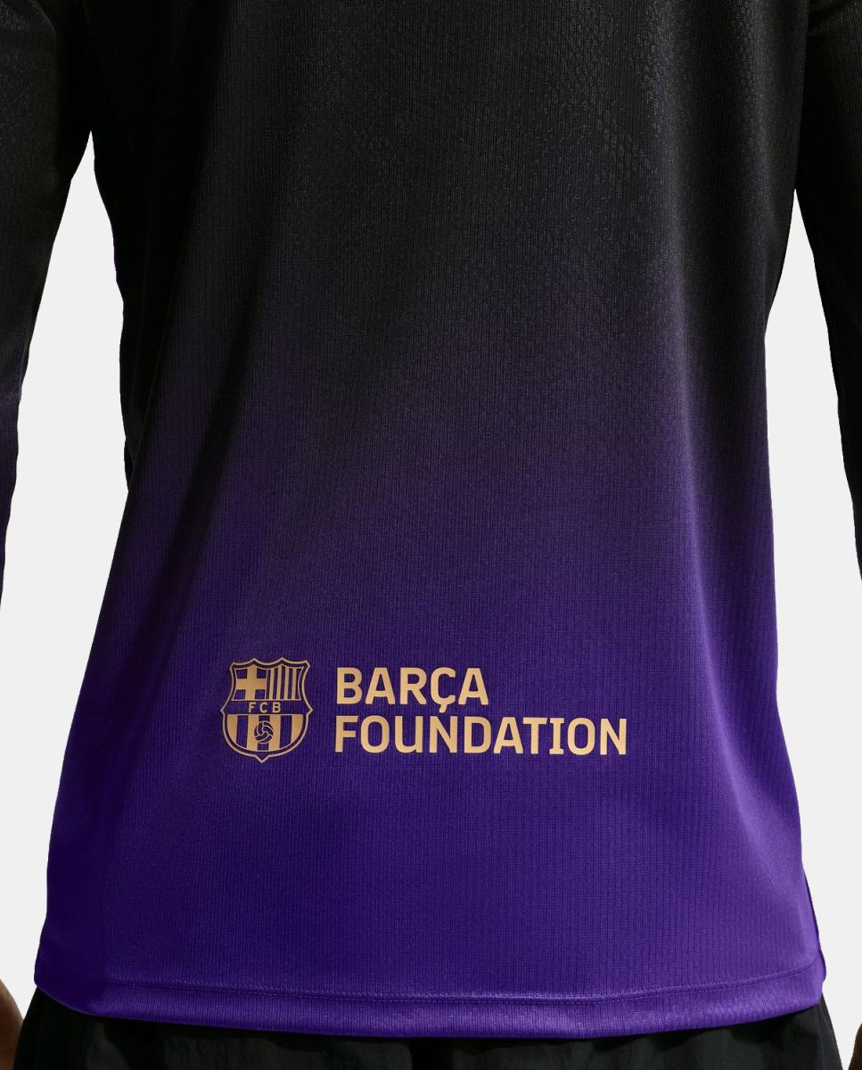 T-shirt de Homem 2.º Equipamento FC Barcelona 2026-2027 Stadium LS Roxo-2