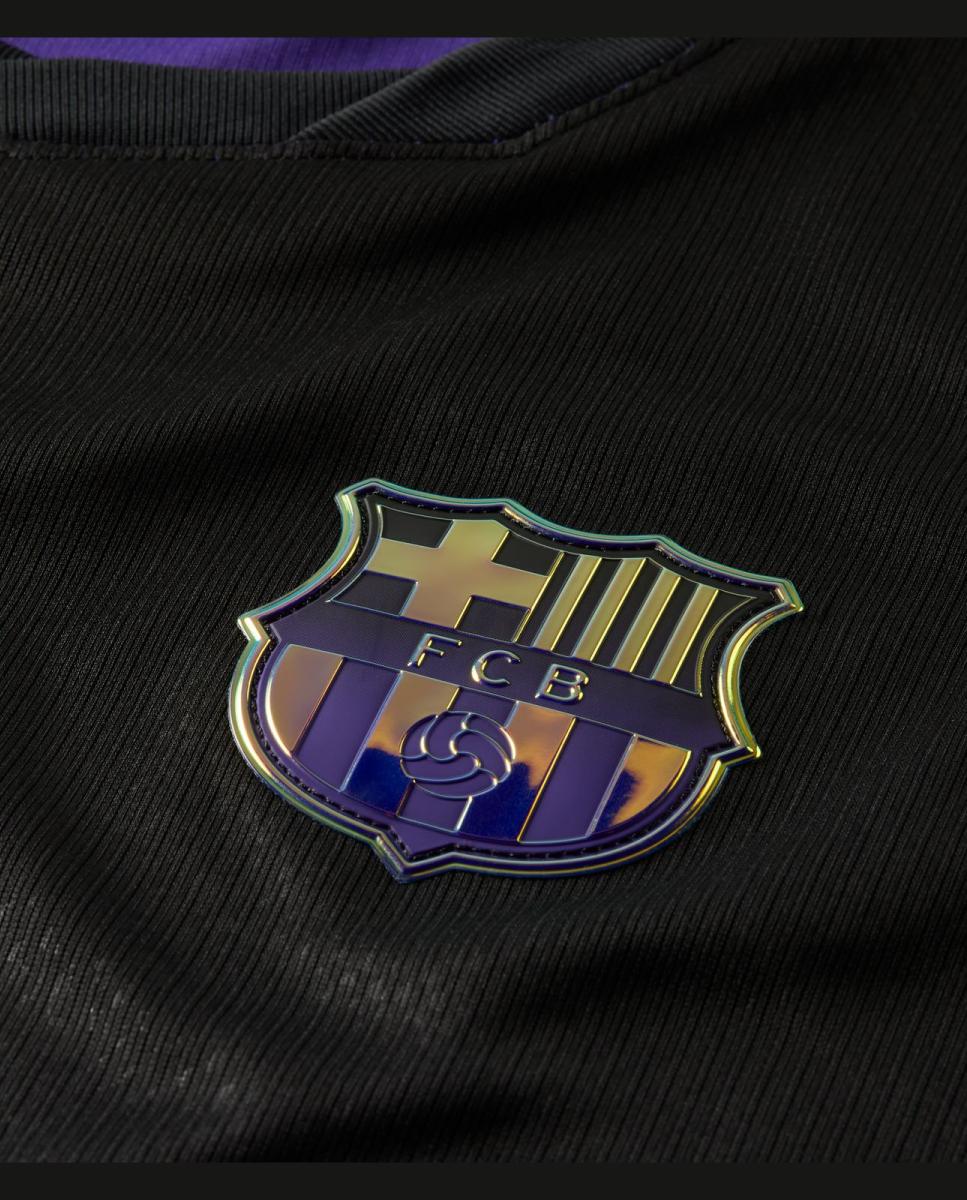 T-shirt de Homem 2.º Equipamento FC Barcelona 2026-2027 Stadium LS Roxo-7
