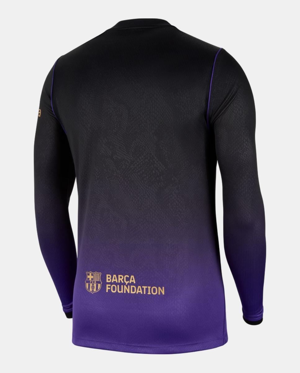 T-shirt de Homem 2.º Equipamento FC Barcelona 2026-2027 Stadium LS Roxo-8