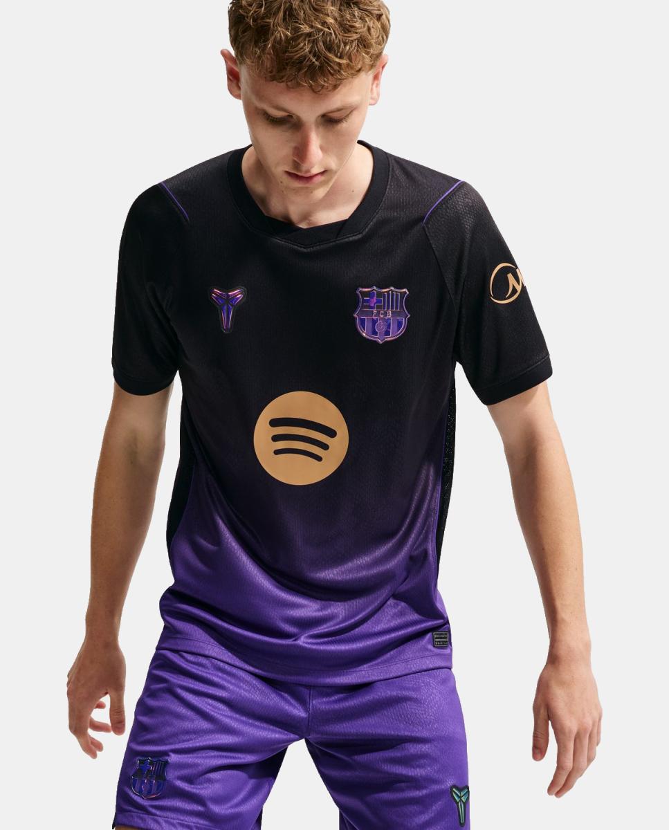 T-shirt de Homem 2.º Equipamento FC Barcelona 2026-2027 Roxo-3