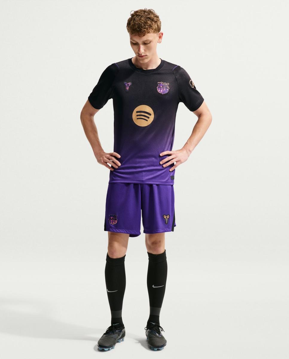 T-shirt de Homem 2.º Equipamento FC Barcelona 2026-2027 Roxo-4