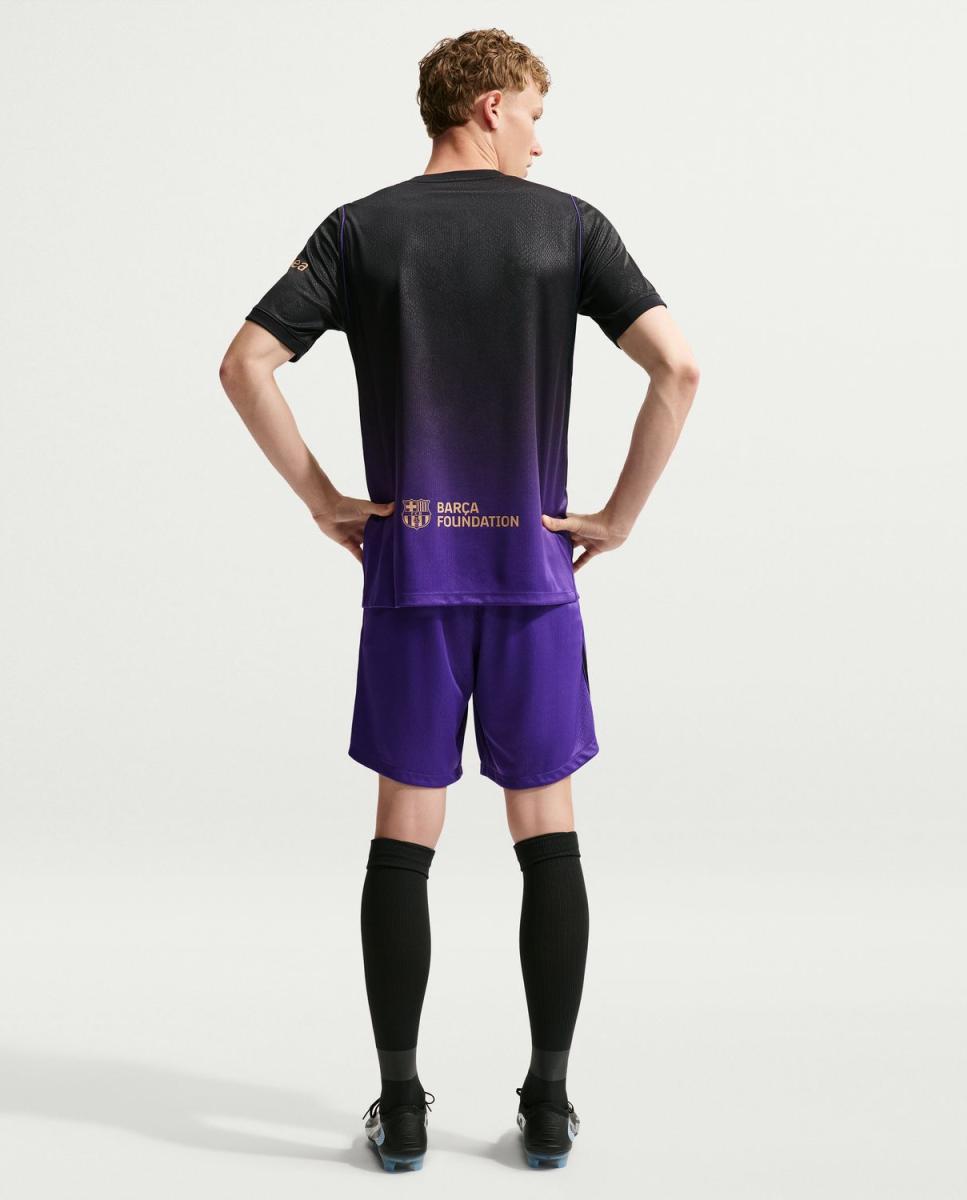 T-shirt de Homem 2.º Equipamento FC Barcelona 2026-2027 Roxo-5