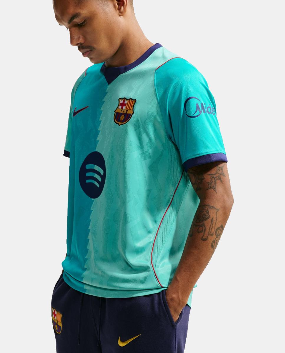 T-shirt de Homem 3.º Equipamento FC Barcelona 2026-2027 Verde-3