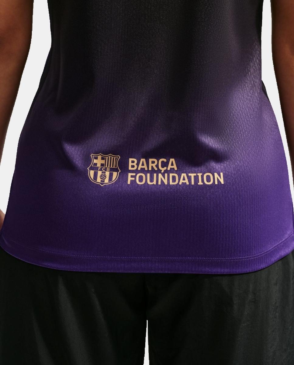 T-shirt de Mulher 2.º Equipamento FC Barcelona 2026-2027 Roxo-4