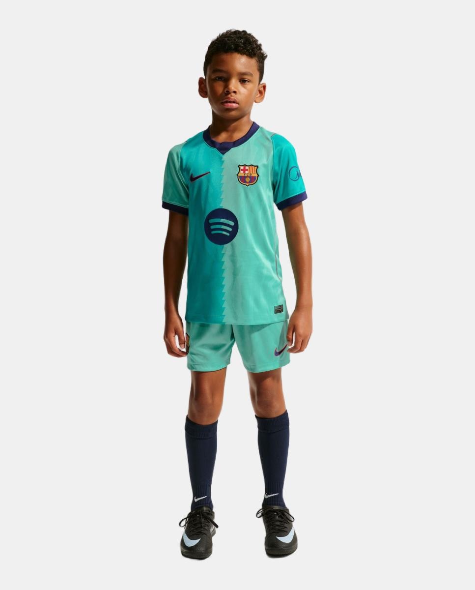 T-shirt de Criança 3.º Equipamento FC Barcelona 2026-2027 Verde-3