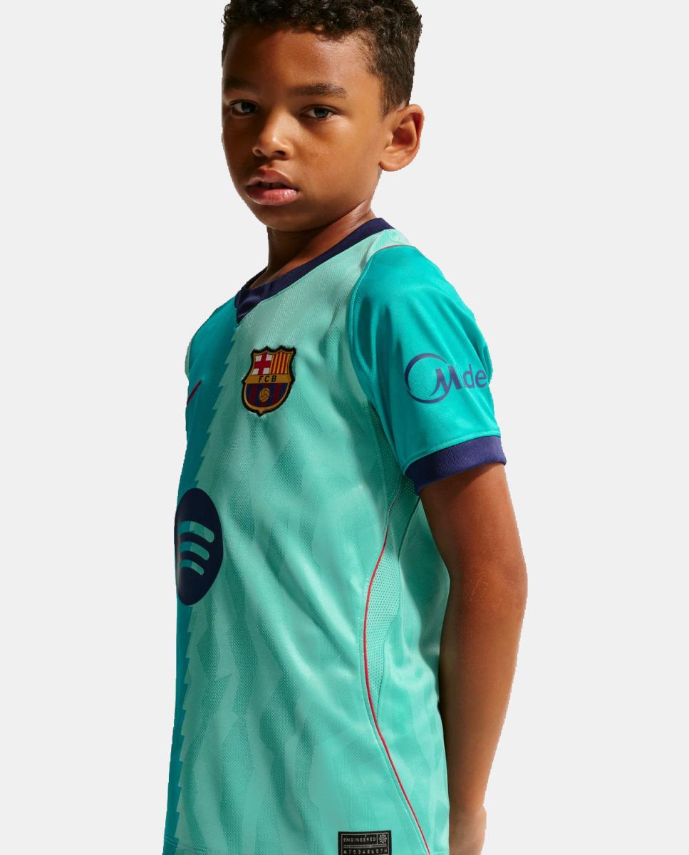 T-shirt de Criança 3.º Equipamento FC Barcelona 2026-2027 Verde-6