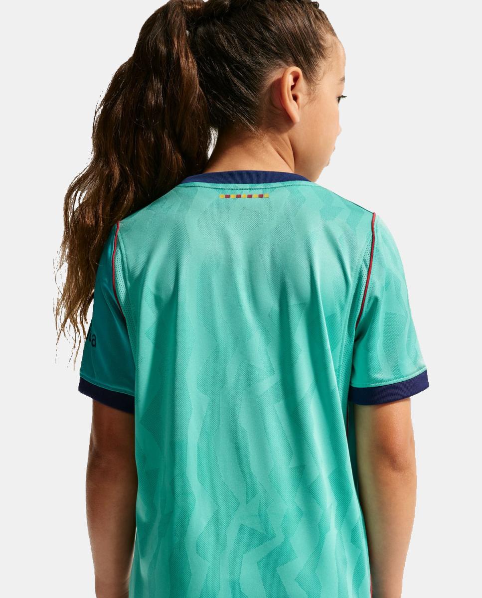 T-shirt de Criança 3.º Equipamento FC Barcelona 2026-2027 Verde-7