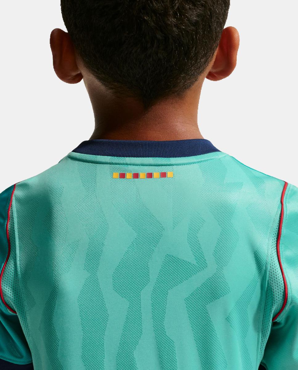 T-shirt de Criança 3.º Equipamento FC Barcelona 2026-2027 Verde-8