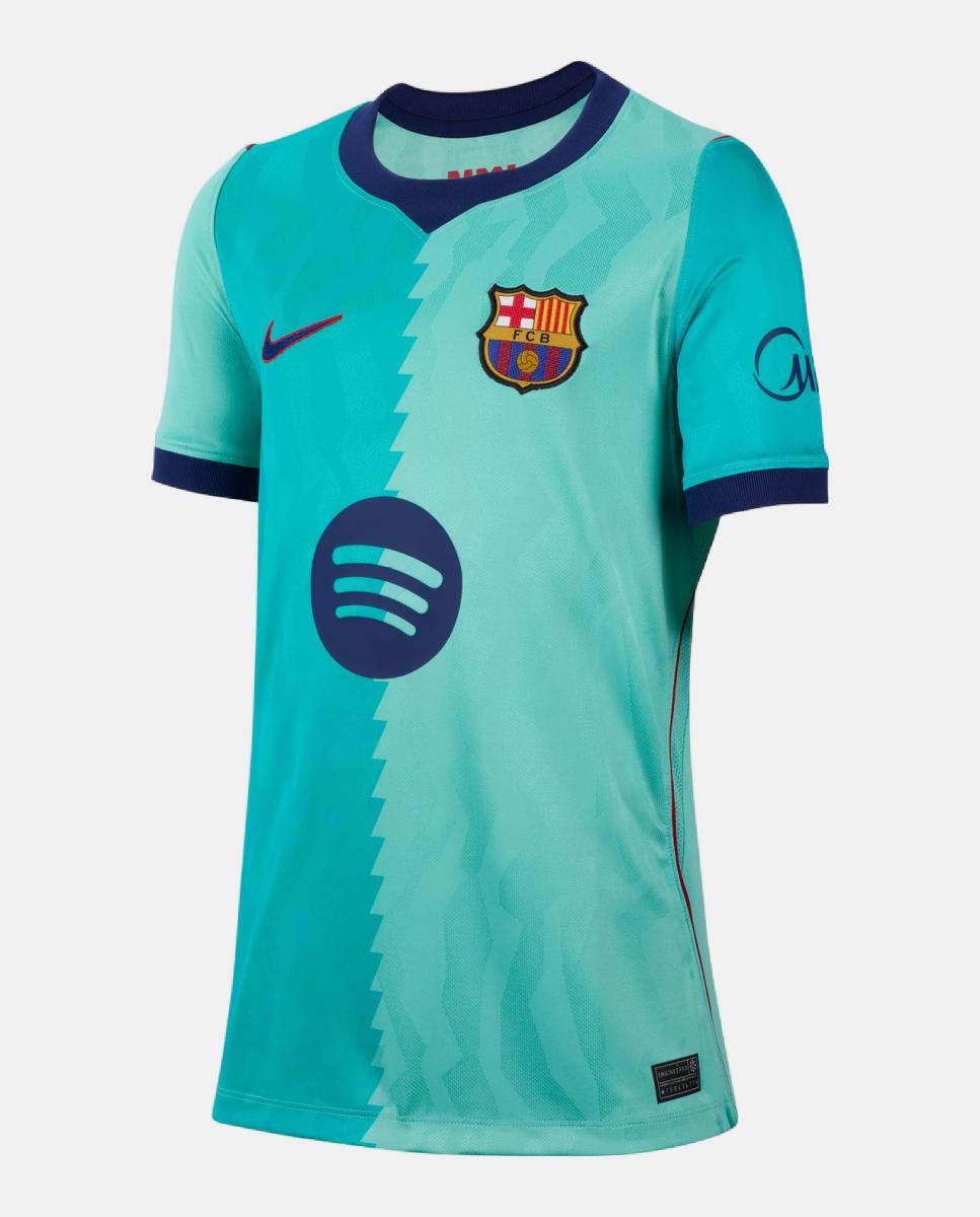 T-shirt de Criança 3.º Equipamento FC Barcelona 2026-2027 Verde-11
