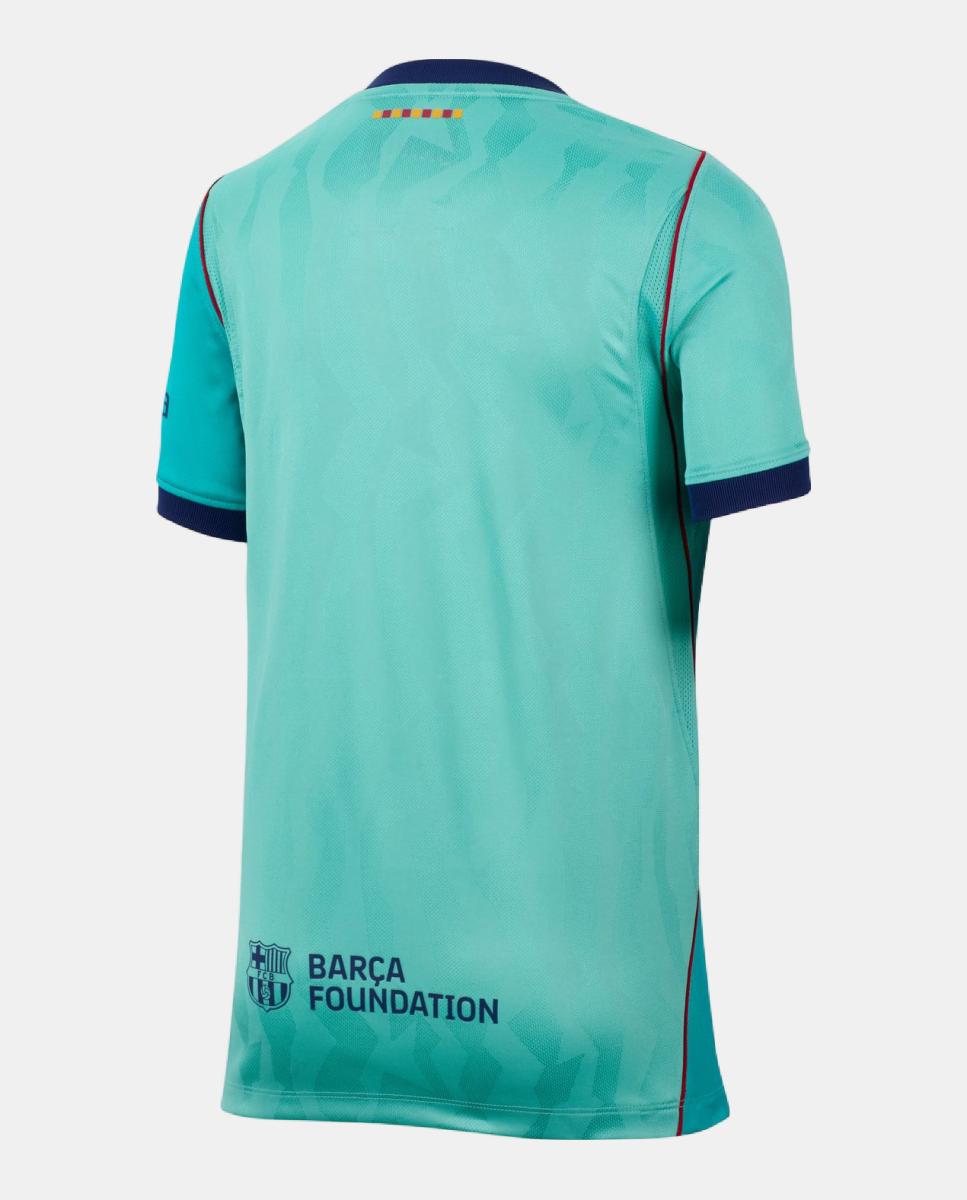 T-shirt de Criança 3.º Equipamento FC Barcelona 2026-2027 Verde-12