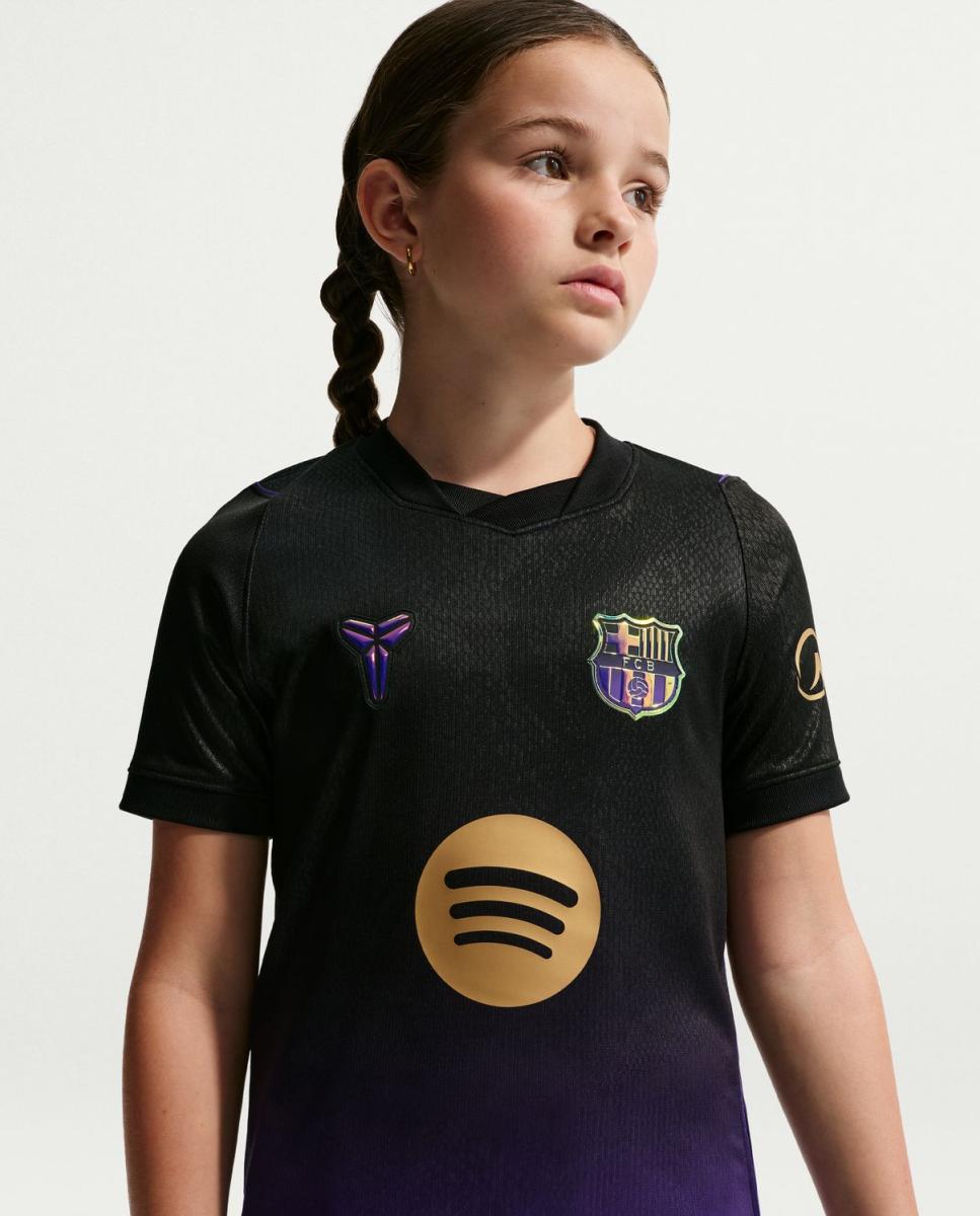 T-shirt de Criança 2.º Equipamento FC Barcelona 2026-2027 Roxo-5
