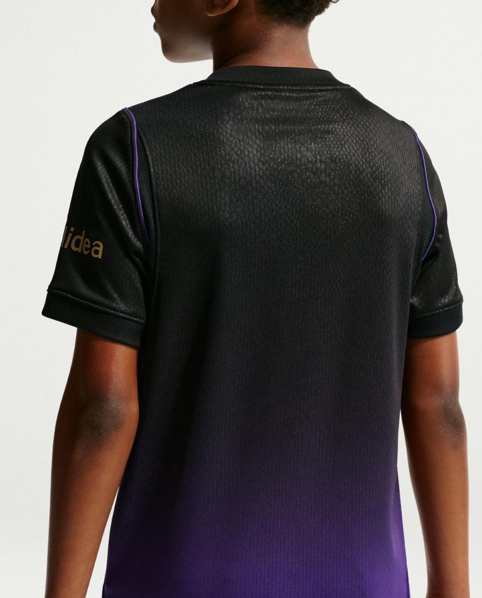 T-shirt de Criança 2.º Equipamento FC Barcelona 2026-2027 Roxo-8