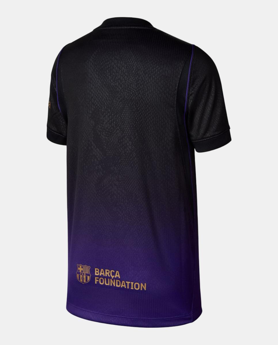 T-shirt de Criança 2.º Equipamento FC Barcelona 2026-2027 Roxo-10