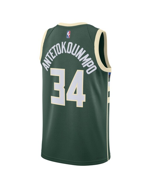T-shirt de Homem Milwaukee Bucks Giannis Antetokounmpo Verde-2