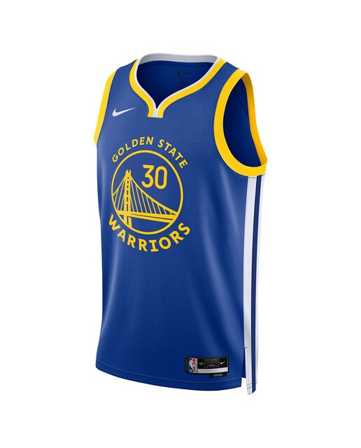 T-shirt de Homem Golden State Warriors Stephen Curry Azul-1