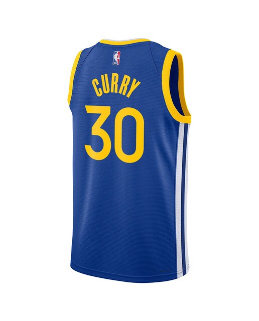 T-shirt de Homem Golden State Warriors Stephen Curry Azul-2