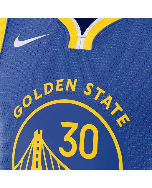 T-shirt de Homem Golden State Warriors Stephen Curry Azul-3